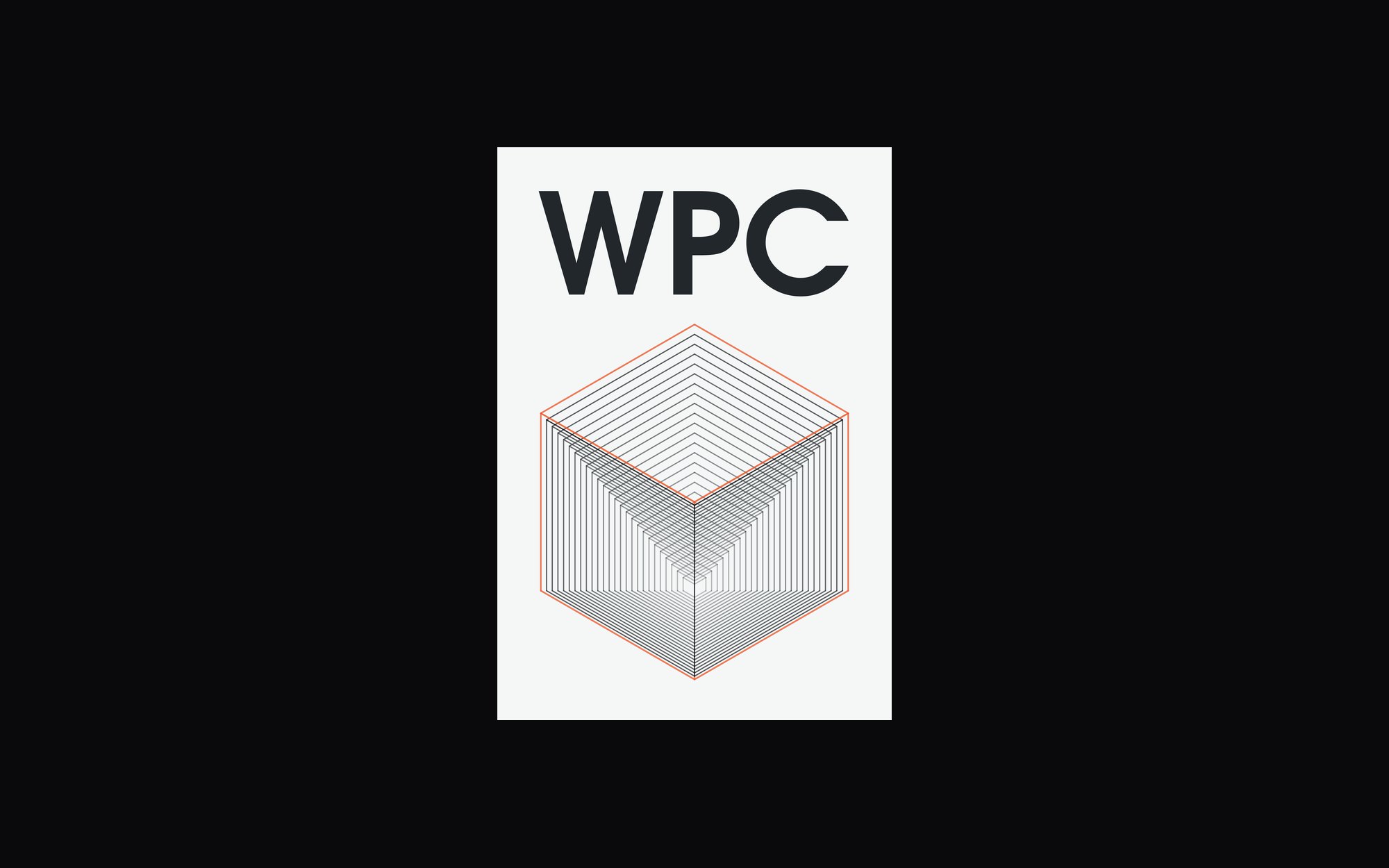 Het nieuwe WPC-merkteken op merkzwart