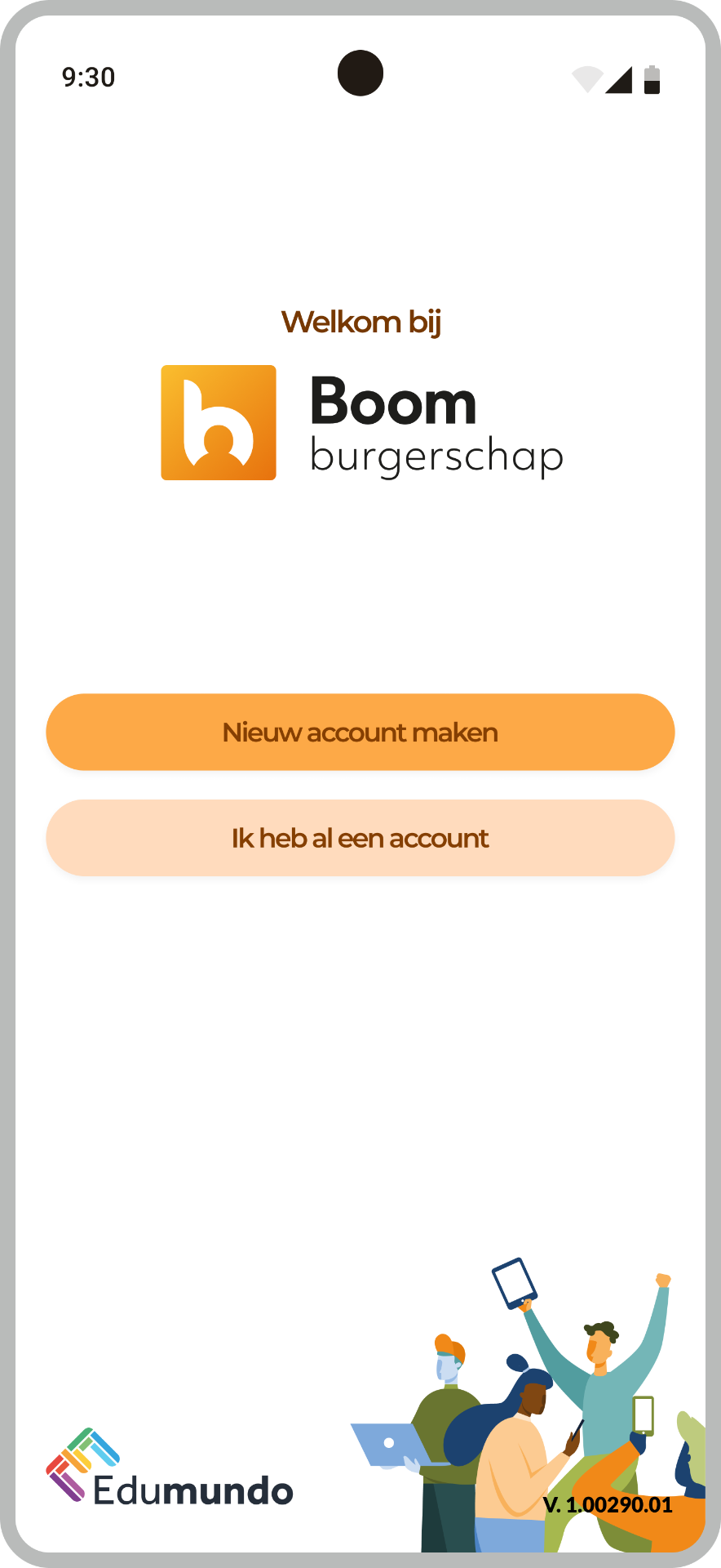 Welkomstscherm